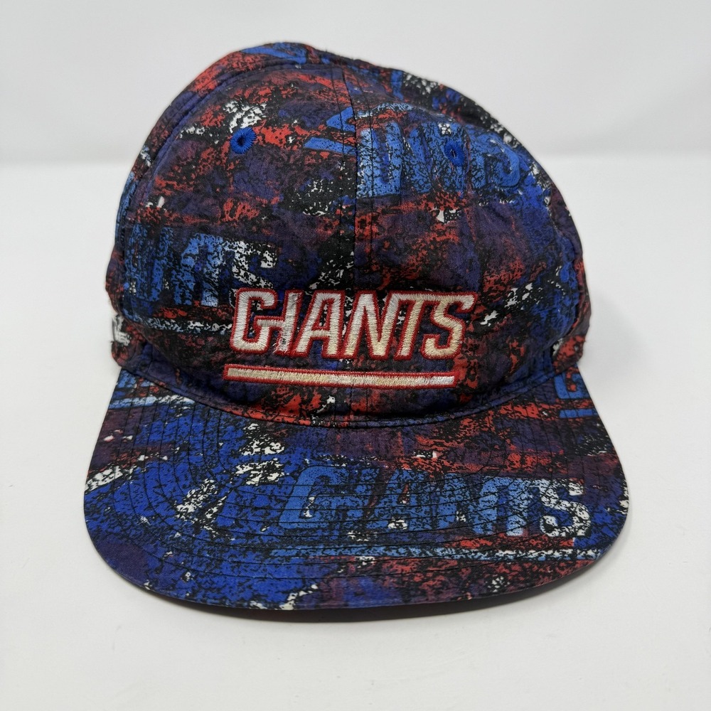 Vintage New York Giants Hat Cap Snapback Mens Blue NFL Football Apex One 90s